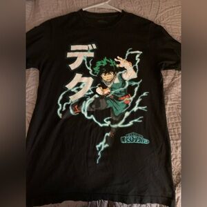 MHA Deku Black Graphic T-Shirt